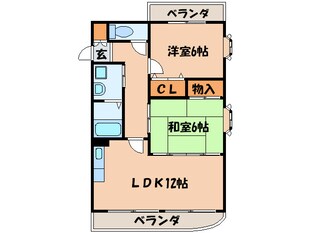 プチフルール千の物件間取画像